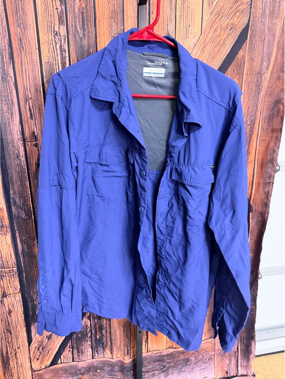 Columbia Shade Sun Protection Long Sleeve Shirt - Large, Blue